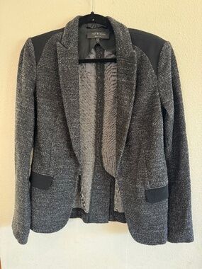 Rag & Bone Women's Black Gray Tweed Blazer Size 6